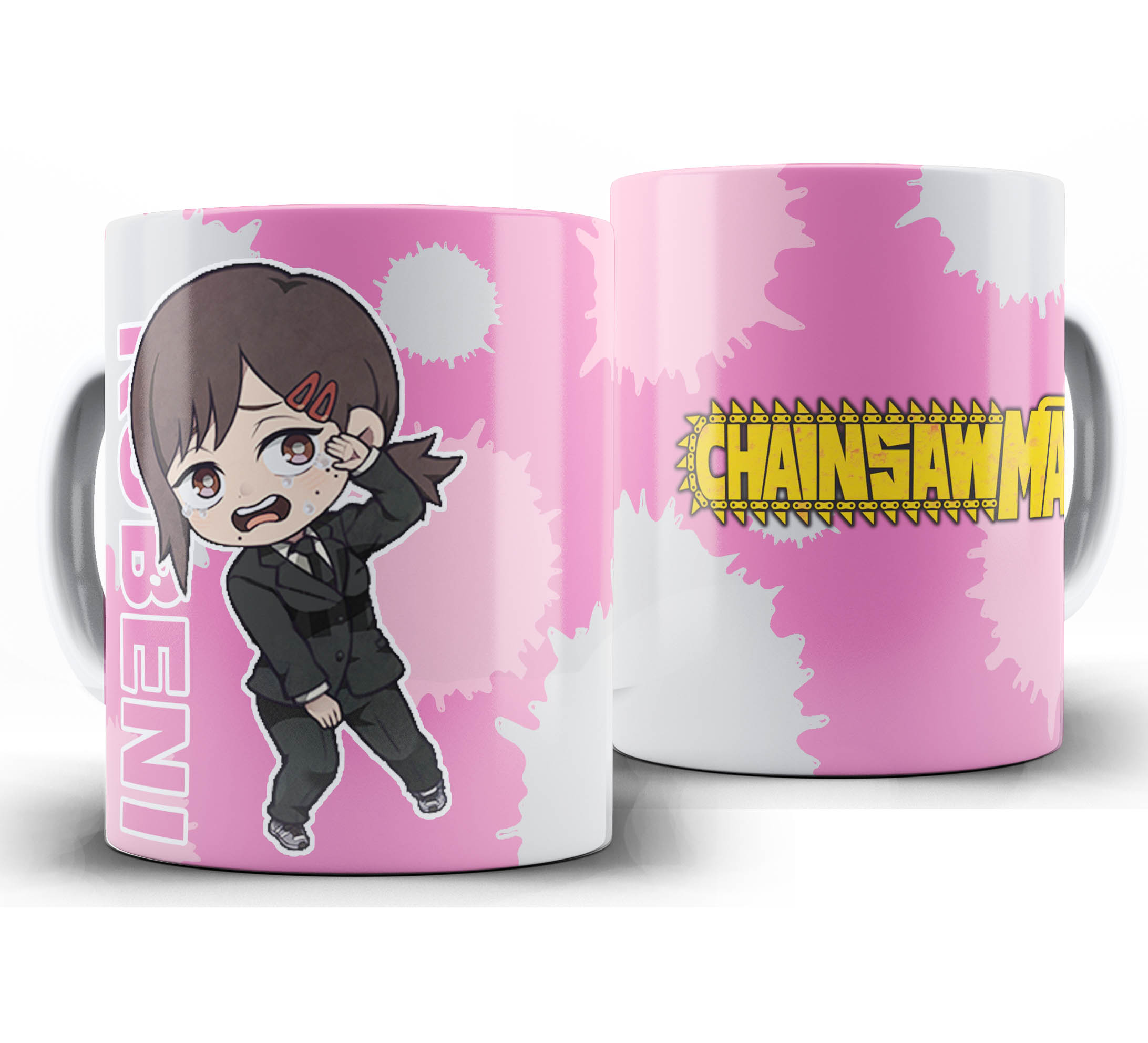 Caneca Anime - Chainsaw Man Chibi - Kobeni Higashiyama